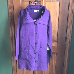 NWT Habitat Tunic XL Purple Rayon Blend